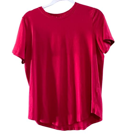 lululemon athletica Tops - Lululemon Love Crew Short Sleeve T-Shirt, Red, Size 8